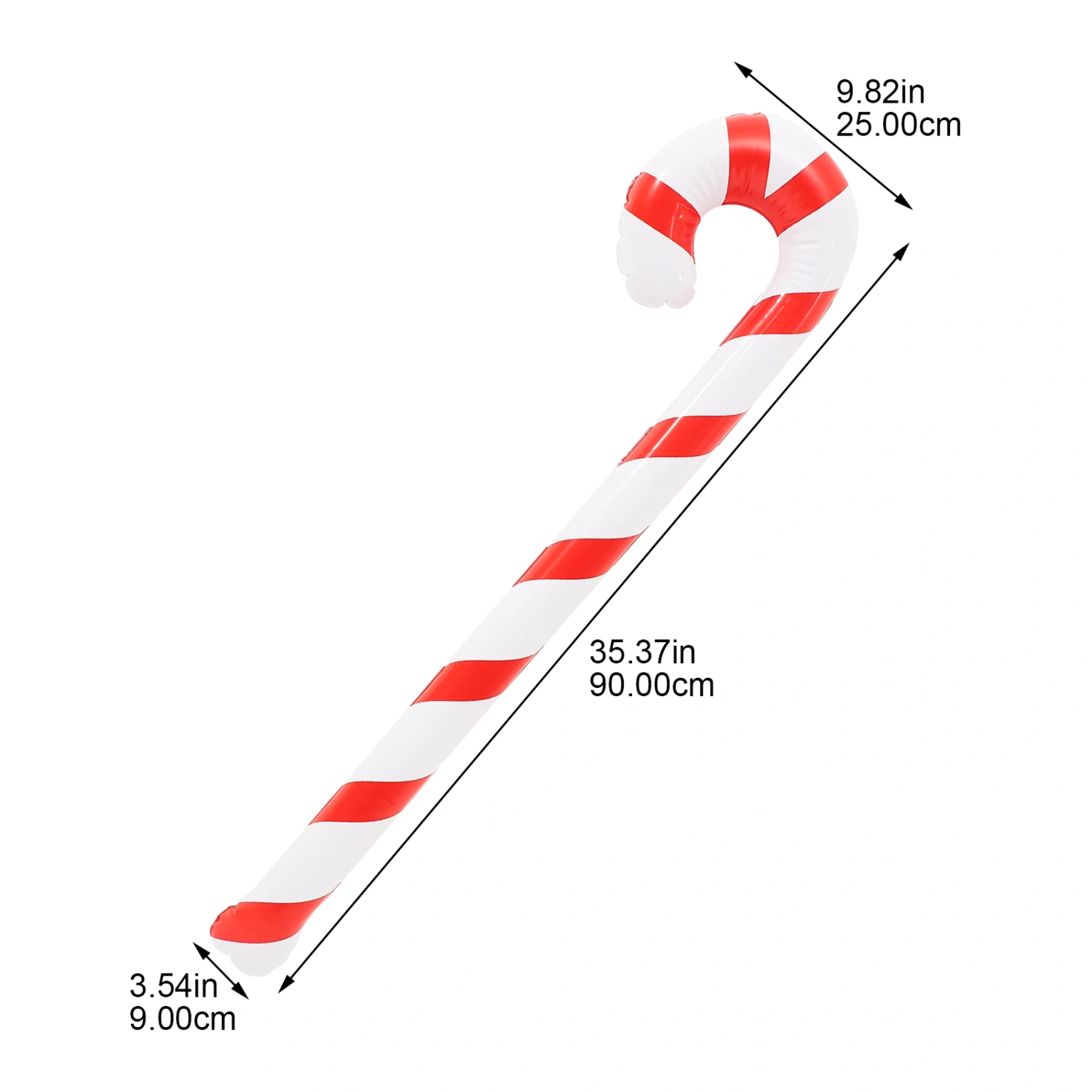 4Pcs Christmas Inflatable Candy Canes Xmas Inflatable Sticks Decorative Candy Canes Party Props