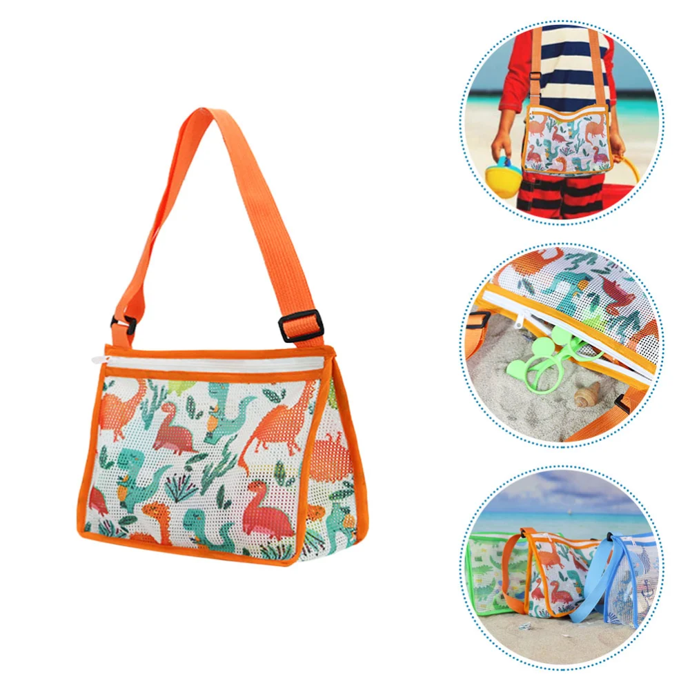 Beach Mesh Bag Children Beach Bag Mesh Beach Pouch Kids Beach Toy Pouch