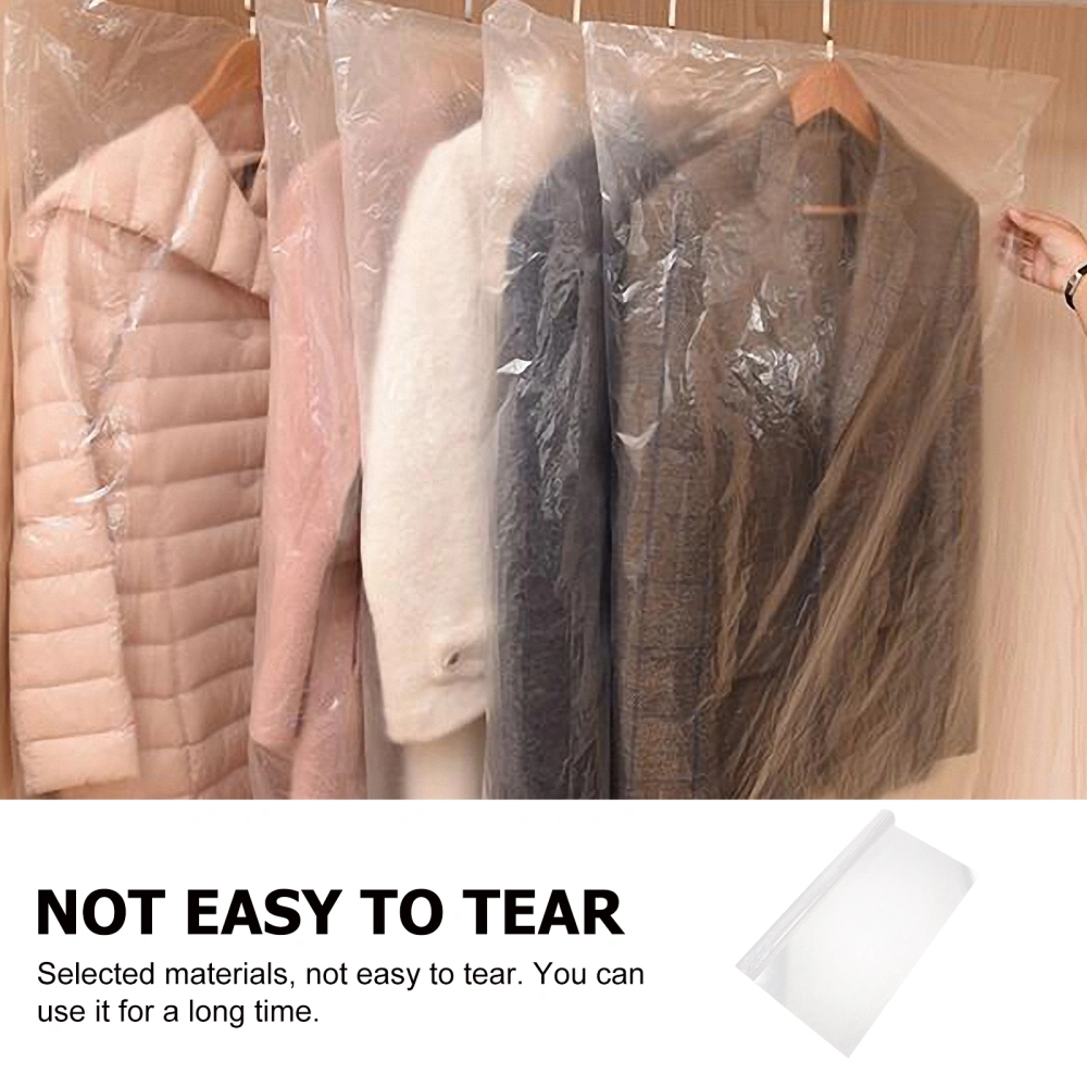 30Pcs Plastic Garment Dust Cover Transparent Clothes Storage Bag for Shops