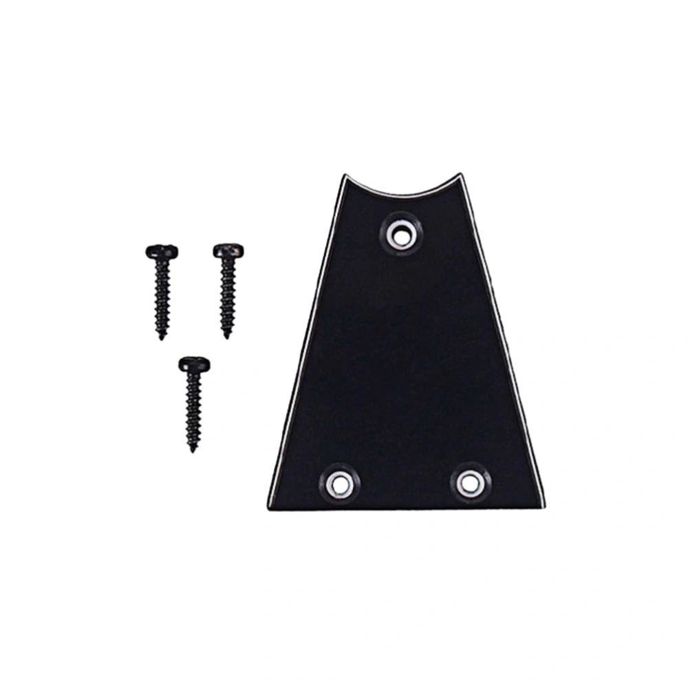 1 Set GR20 Plastic 3 Holes Truss Rod Cover Plate with 3 Screws for Electric Guitar Bass Parts