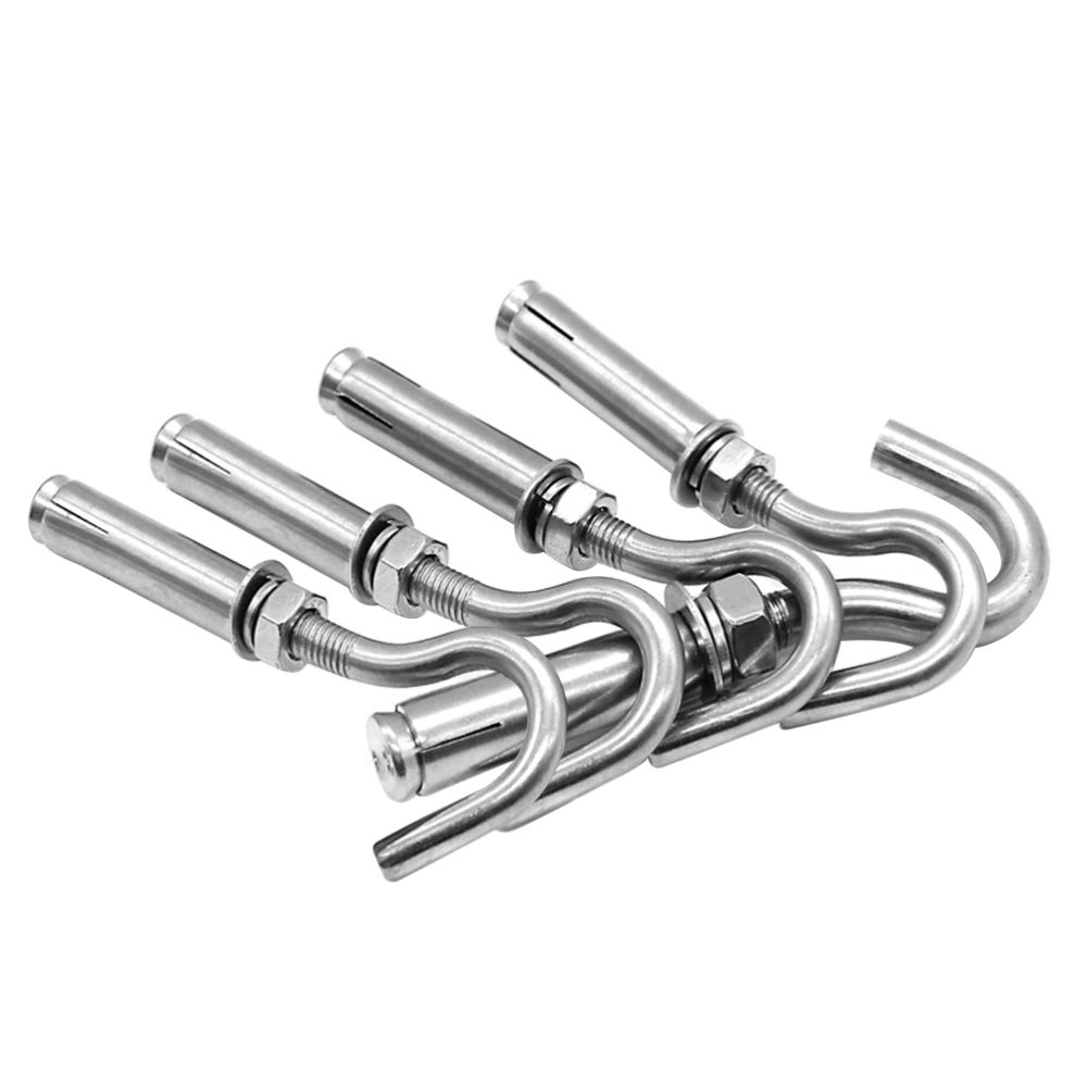 5pcs Open Cup Hook Screw Stainless Steel Expansion Heavy Duty Bolts