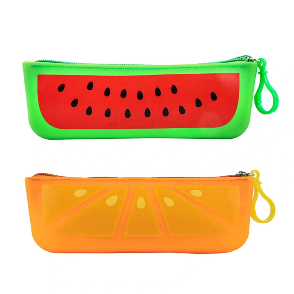 2pcs Pencil Bag Pen Pouch Creative Stationery Pouch Student Stationery Organizer