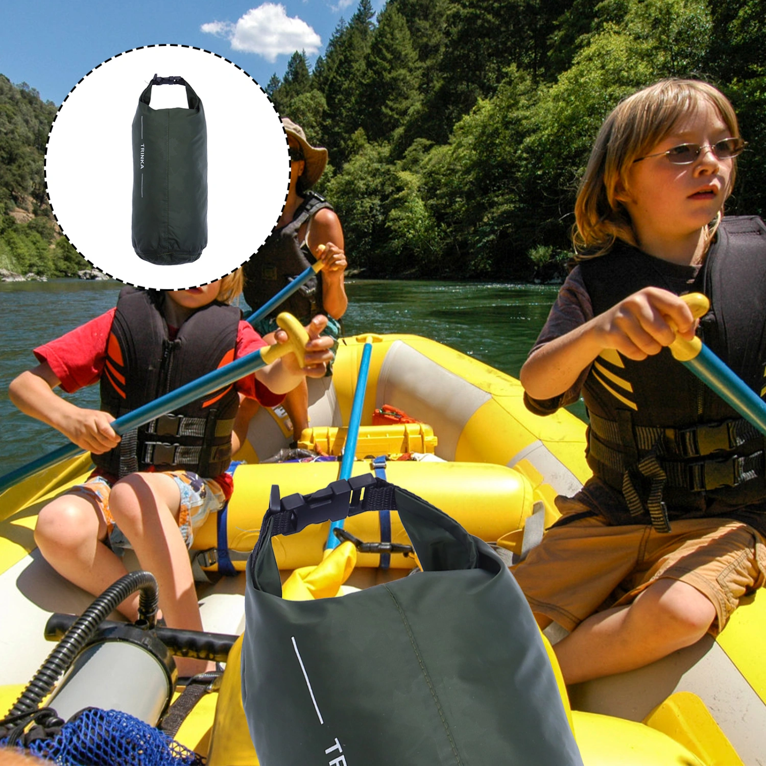8L Waterproof Bag Portable Storage Bag Swimming Bag Beach Bag for Outdoor