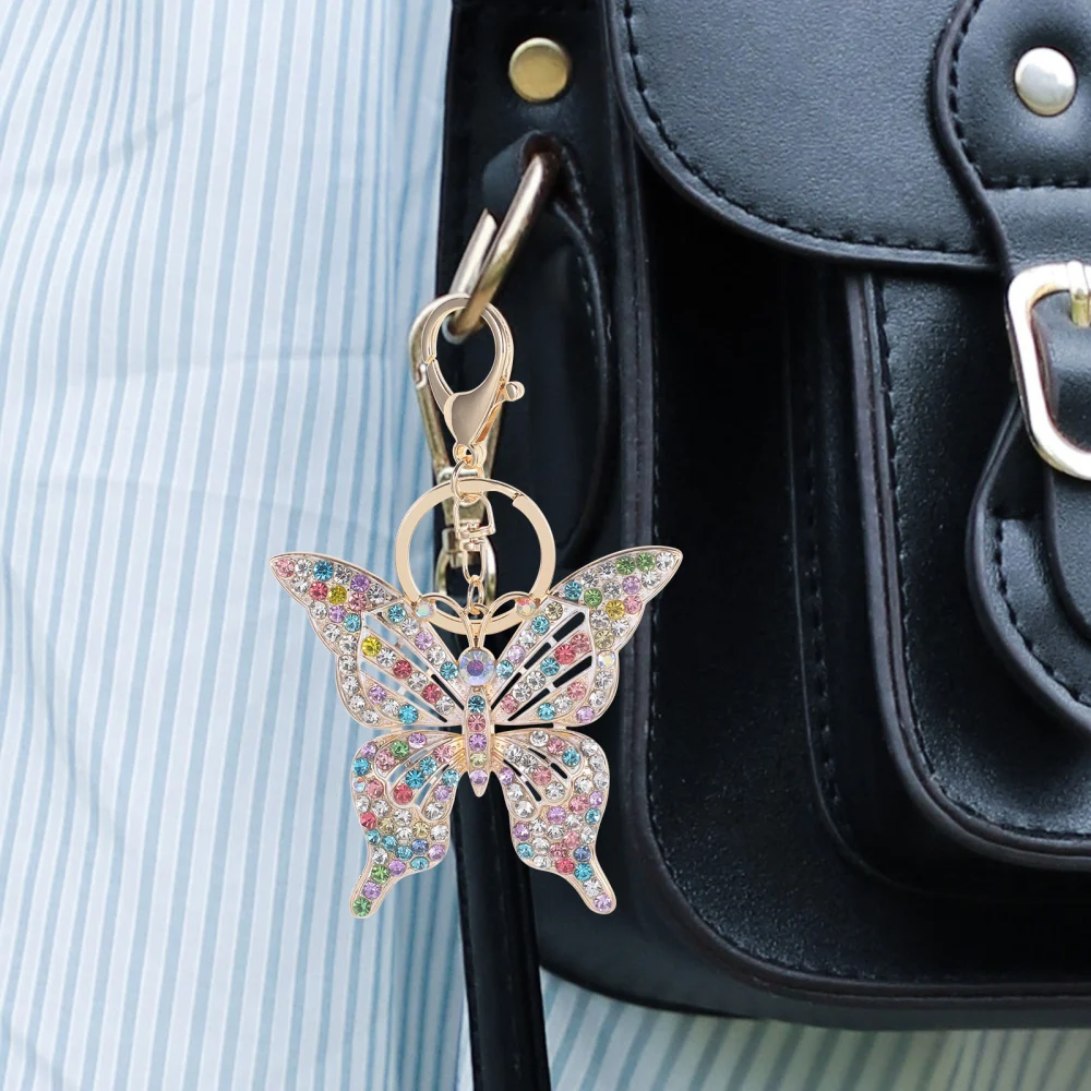 1Pc Hollowed Butterflies Keychain Pendant Decorative Keyring Gift Bag Pendant