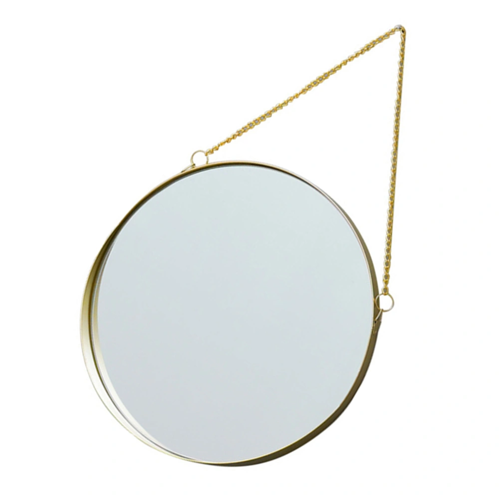 Wall Hanging Makeup Mirror Bathroom Punch-free Decorative Round Mirror