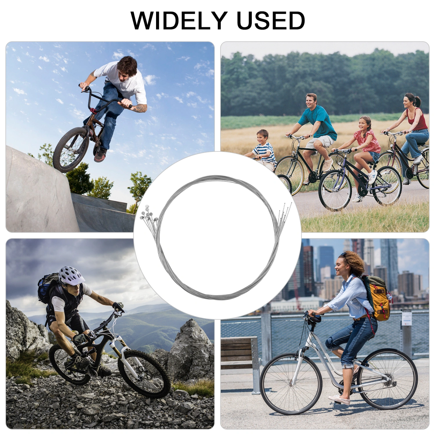 10 Pcs Bicycle Brake Wire Lines Premium Bike Shift Cables for Mountain and Road Bike