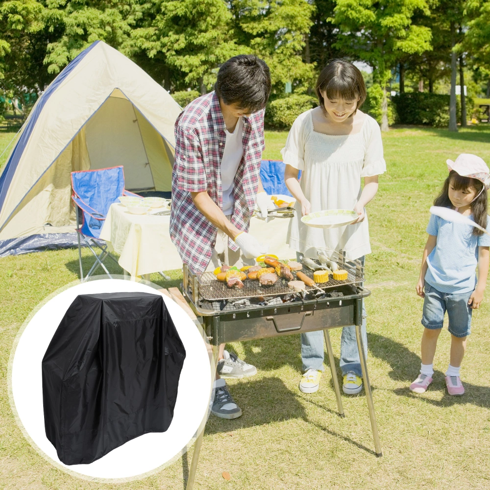 Polyester Barbecue Oven Cover Outdoor Waterproof Barbecue Grill Protective Cover