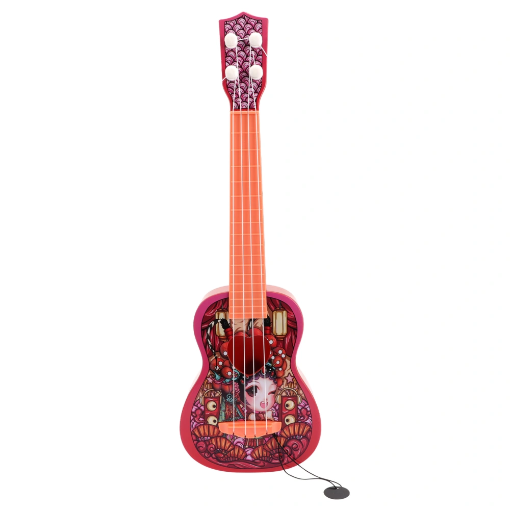 Plastic Kids Ukulele Toy Beginner Musical Instrument Toy Guitar for Children