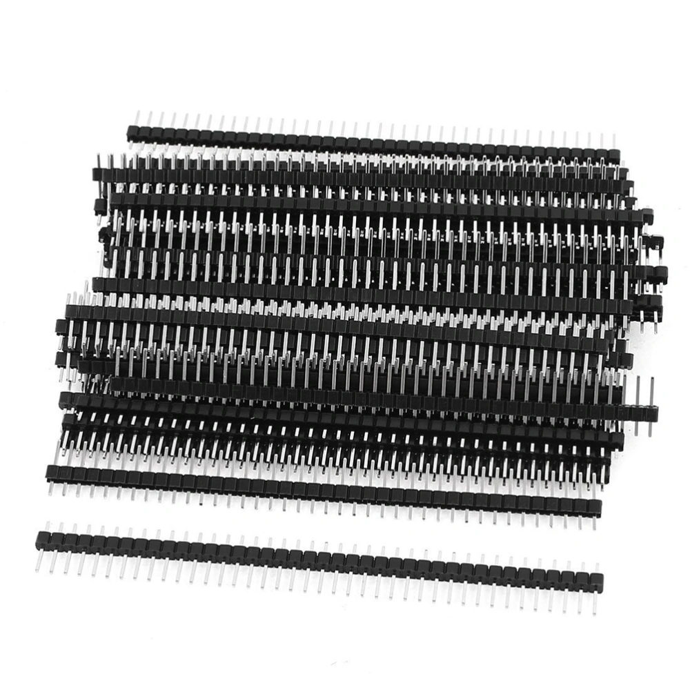 50pcs Single Row 40Pin 2.54 mm Male Pin Header Connector