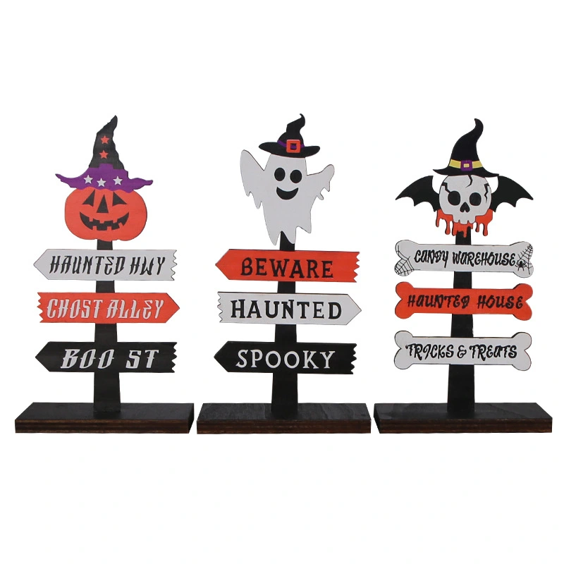 3pcs Halloween Table Decorations Table Centerpieces Halloween Table Signs Decor