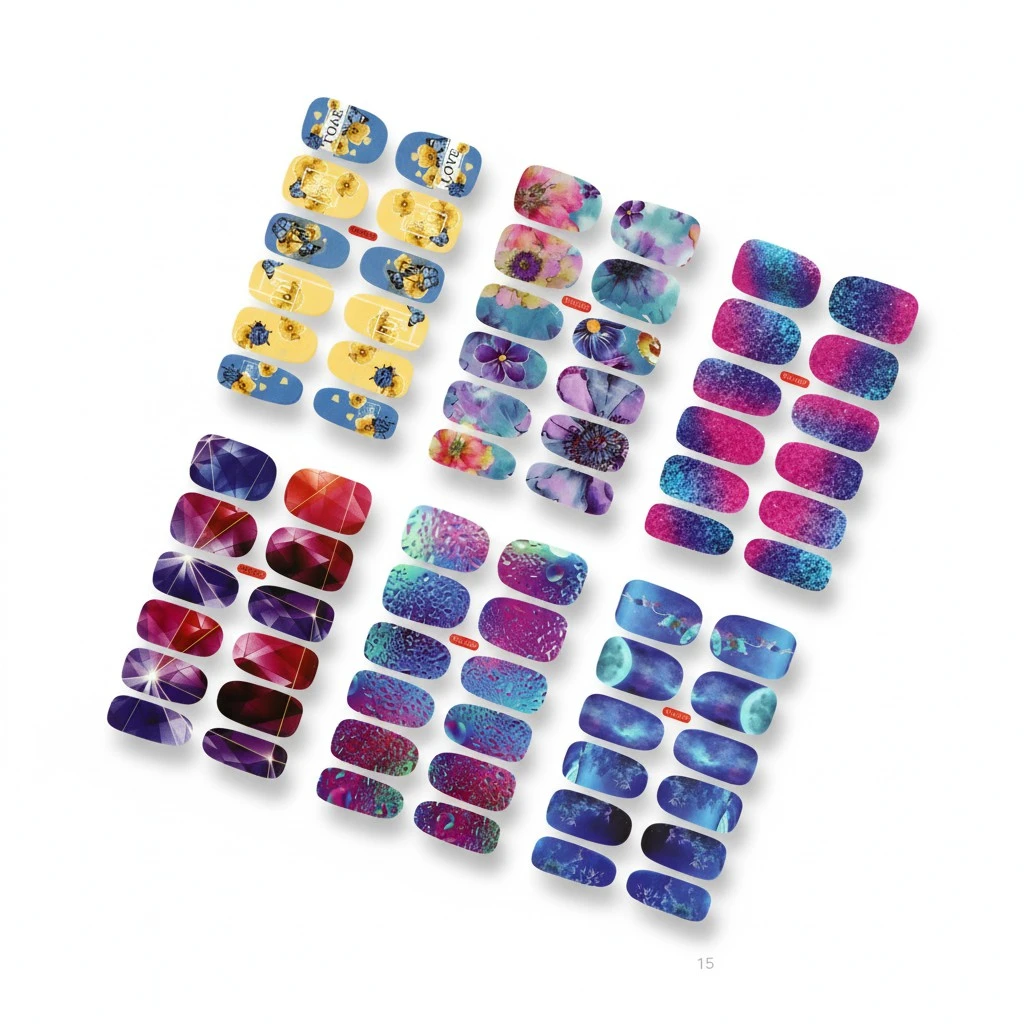 6pcs Women Full Cover Nail Sticker Delicate Fashionl Sticker Nail Accessory