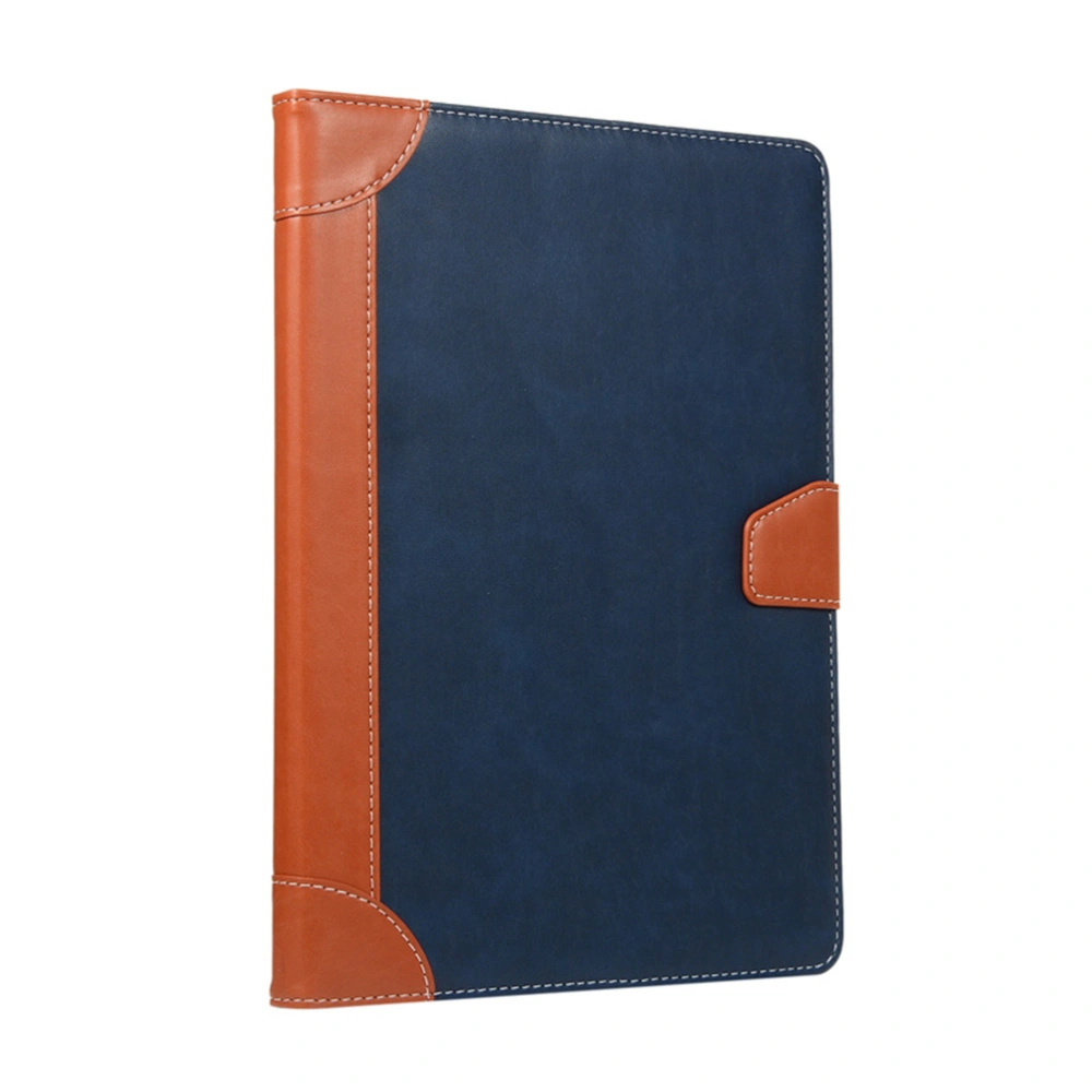 Fashion Practical Tablet Cover Leather Protective Tablet Shell Compatible with 10.2/10.5 (Dark Blue)