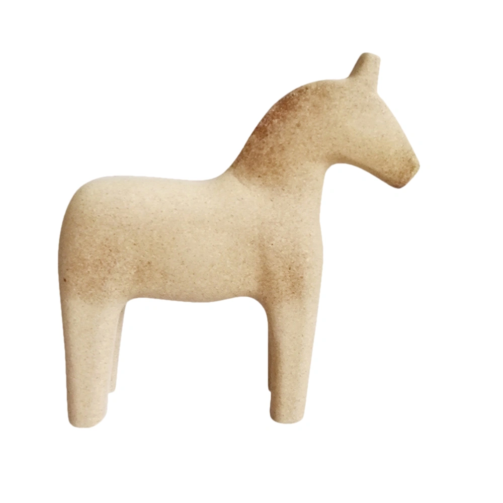 1pc DIY Animal Horse Ornaments Creative Wooden Blank Unfinished Horse Crafts