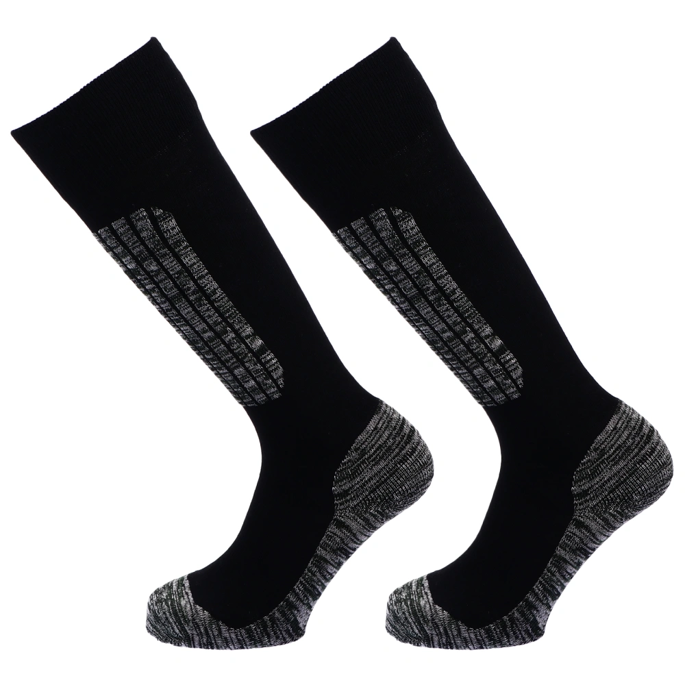 1 Pair Skiing Socks Thick Warm Snow Winter Skiing Socks Long Knee Socks