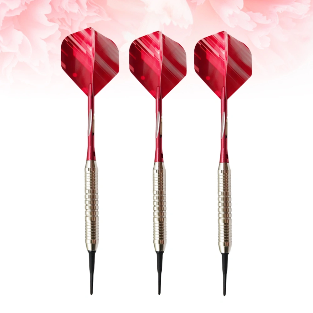 1 Set Professional High-End Darts Pin-Type Darts 18g Hard Darts for Bar KTV Playing (Red)