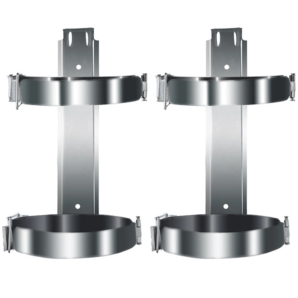 2pcs Fire Extinguishers Holder Heavy Duty Iron Fire Extinguishers Hanger Wall Brackets 2kg
