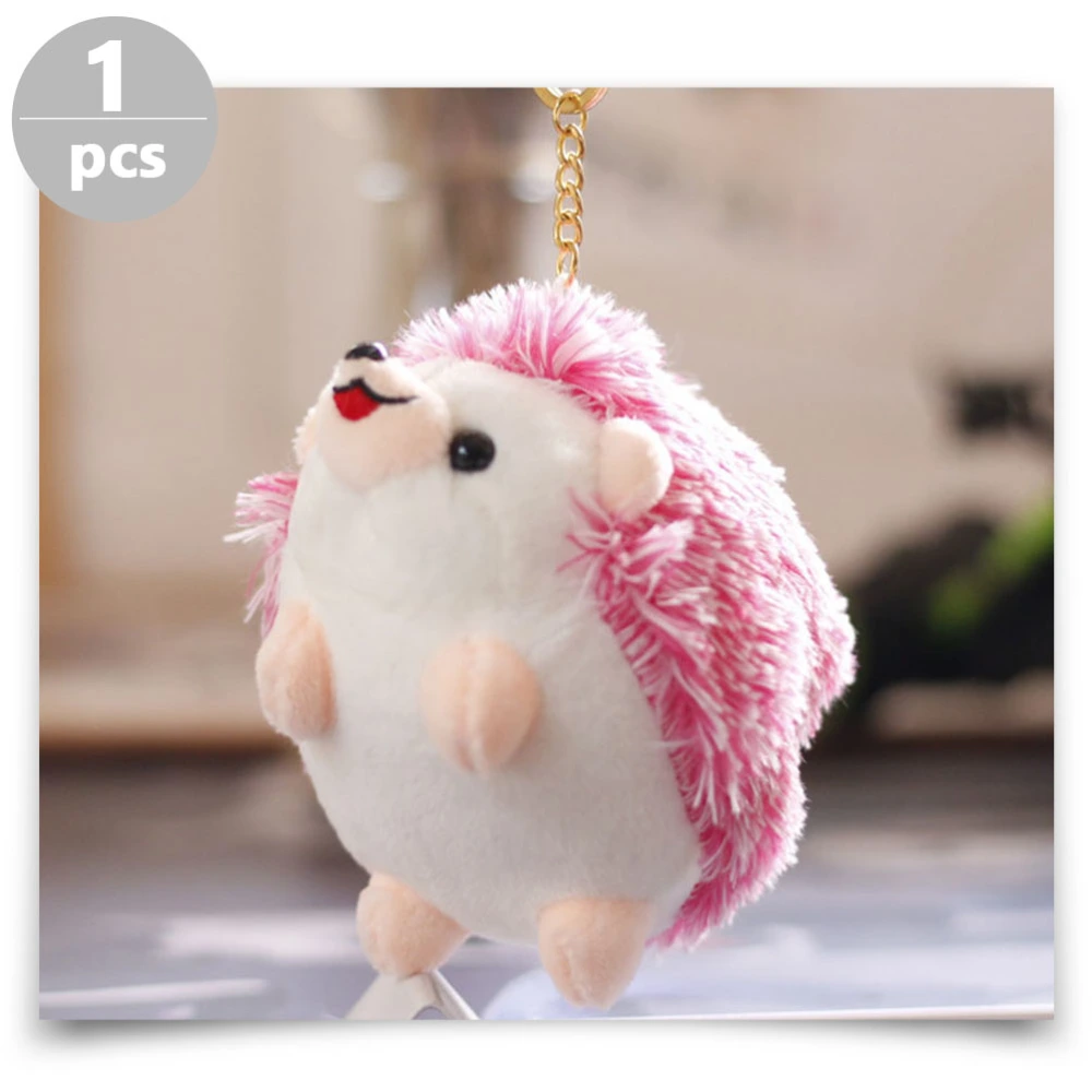 Plush Hedgehog Keychain Stuffed Animal Toy Adorable Keychain Bag Ornament