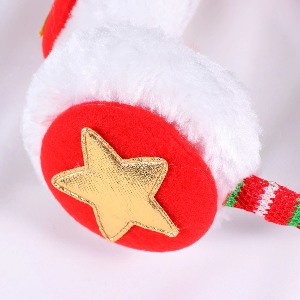 Christmas Earmuffs Practical Ear Warmer Fashion Winter Ear Covers Xmas Costume Accessories Headwear (Santa)