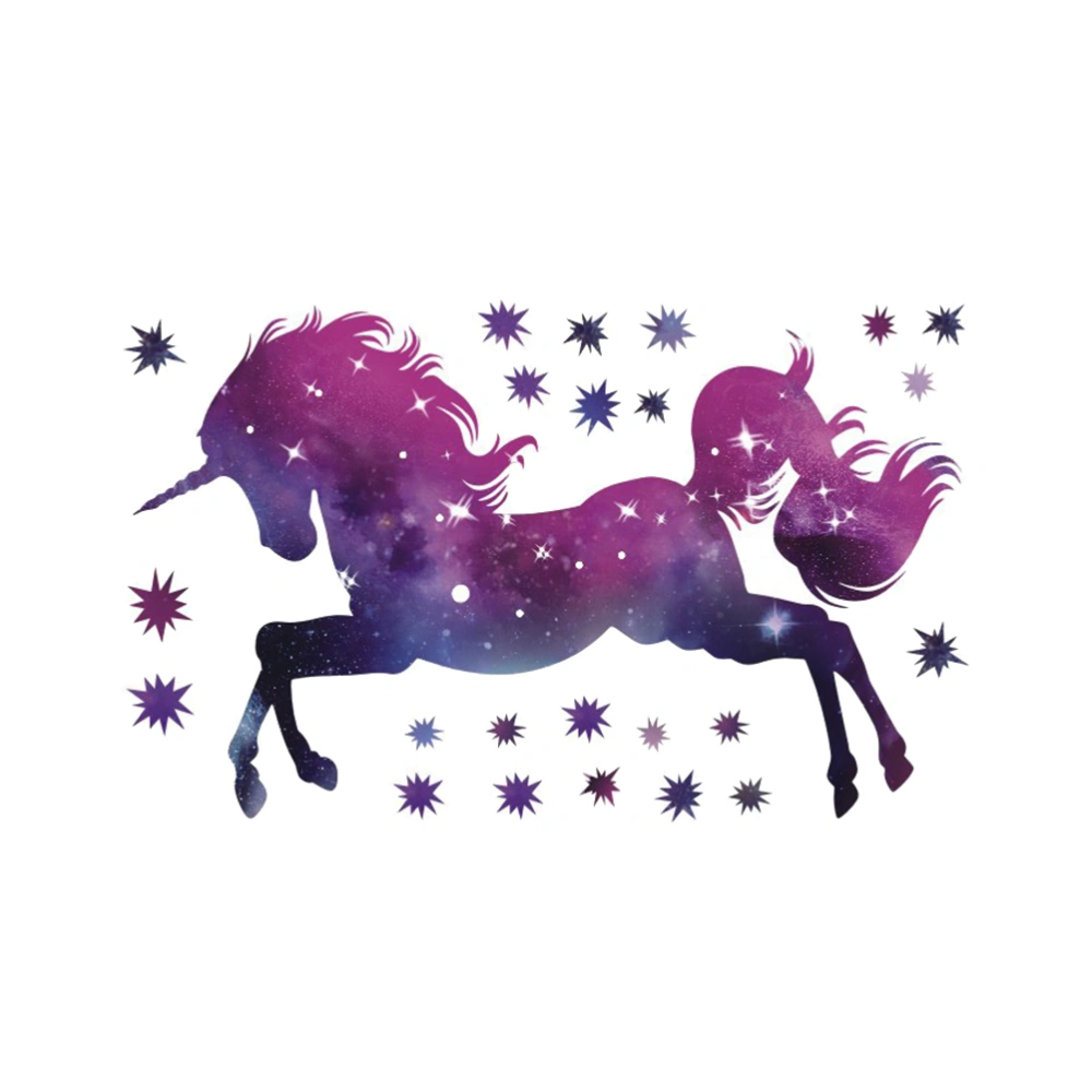 Unicorn Star Wall Sticker Attractive Wallpaper Chic Wall Decal Decorative Sticker for Living Room Home Bedroom