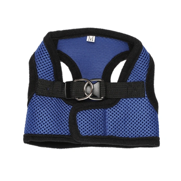 Pet Dog Breathable Chest Harness - Size XL (Dark Blue+Black)