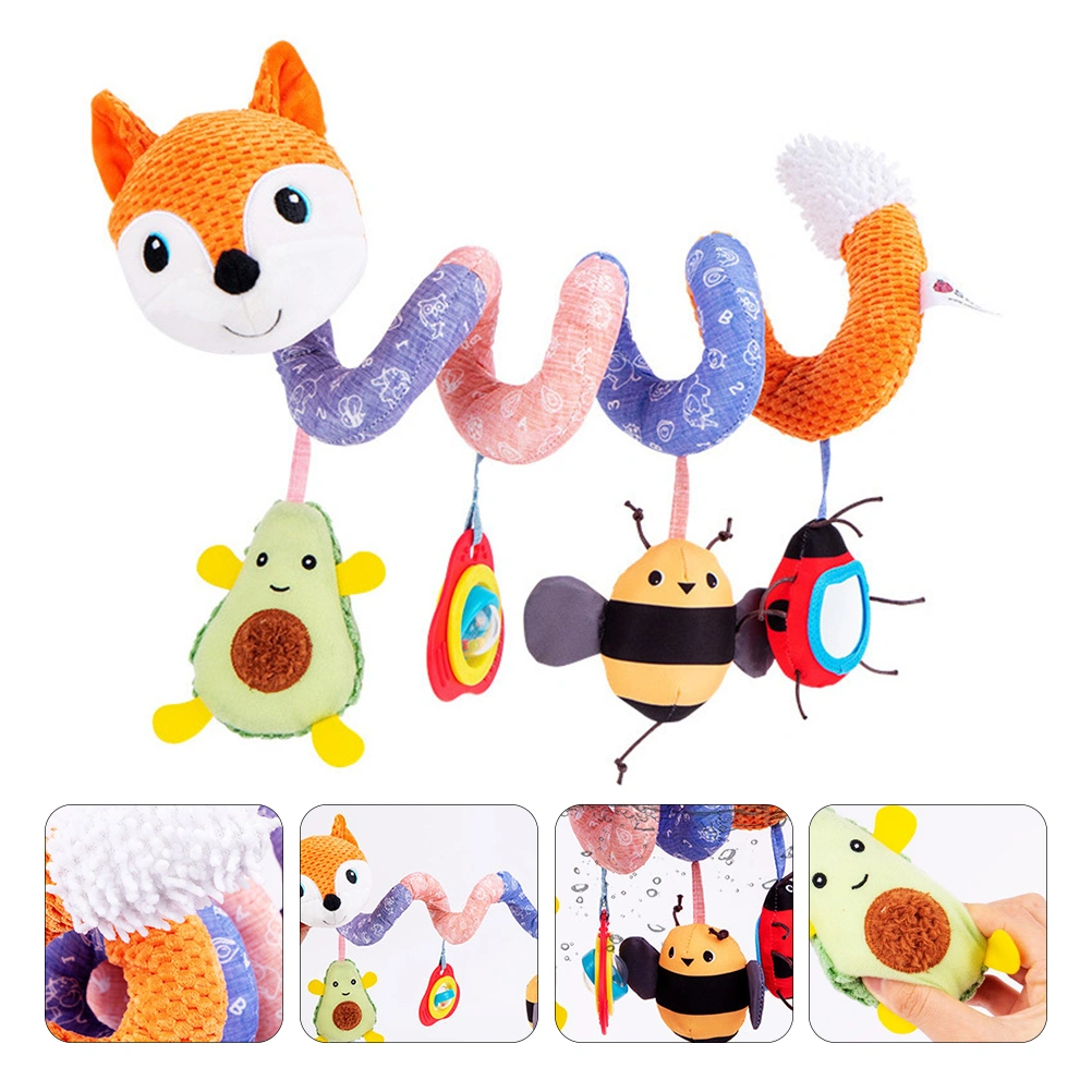 1pc Musical Spiral Bed Wrap Around Toy Baby Crib Stroller Car Seat Hanging Toy