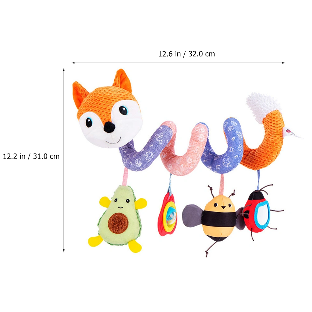 1pc Musical Spiral Bed Wrap Around Toy Baby Crib Stroller Car Seat Hanging Toy