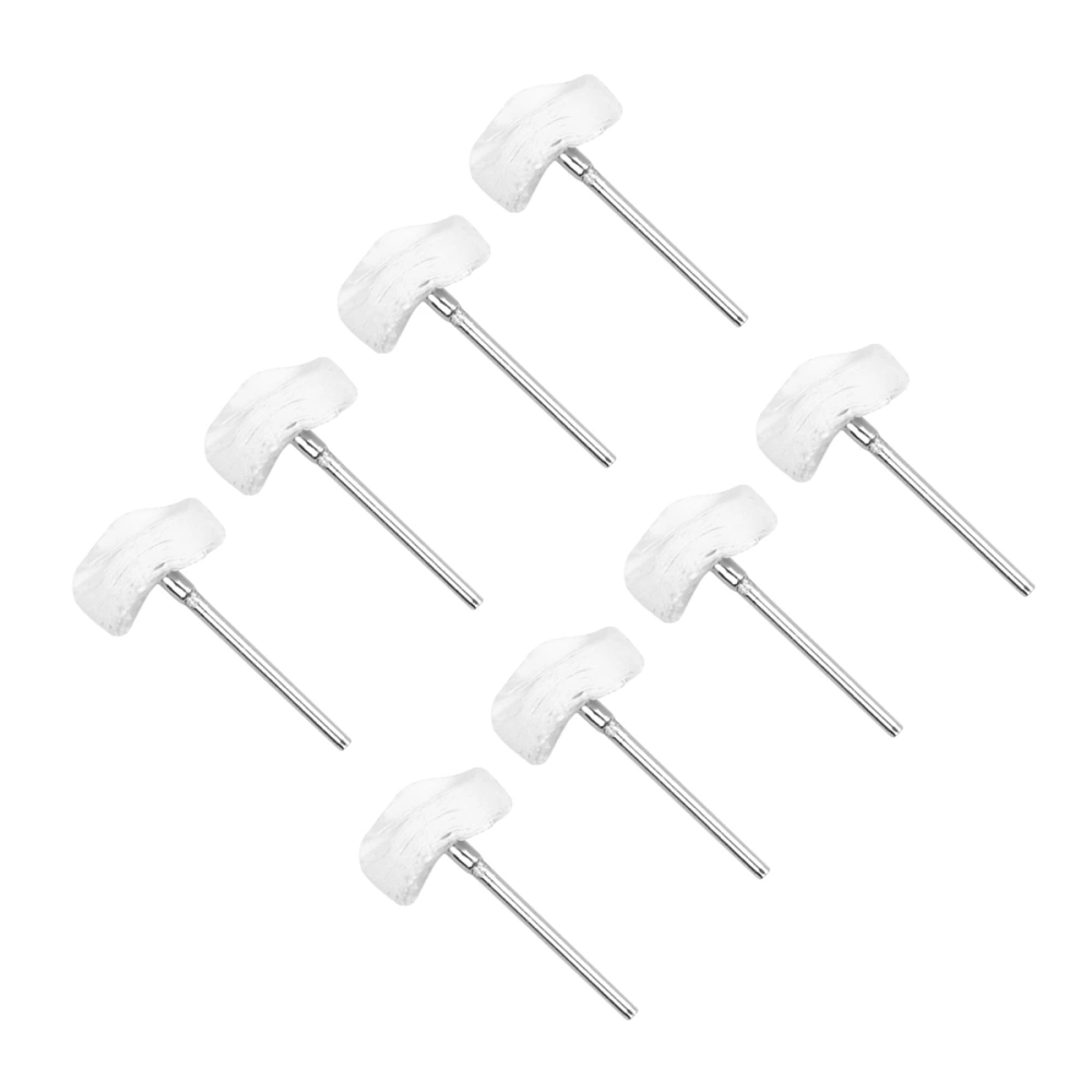 20Pcs Polishing Buffing Pad Mop Wheel for Manifold Aluminum Stainless Steel Chrome(White)