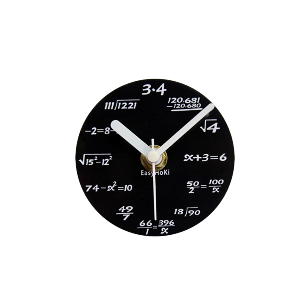 Magnetic Fridge Clock Creative Mathematical Formula Refrigerator Clock Round Wall Clock