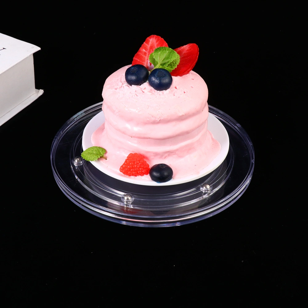 7 Inches Rotating Cake Turntable Creative Revolving Cake Making Stand Platform Cake Decorating Workbench for Cake Shop Home