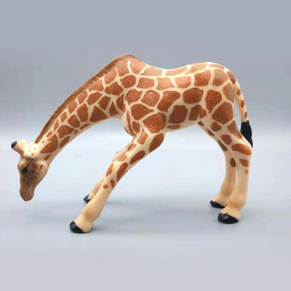 1 Set Family Giraffe Models Simulation Animal Ornaments Warm Desktop Adornment Zoo Themed Party Decors