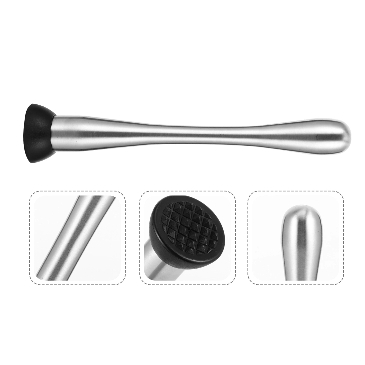 Ice Muddler Stainless Steel Stirring Rod Professional Popsicle Stick Bar Mixer