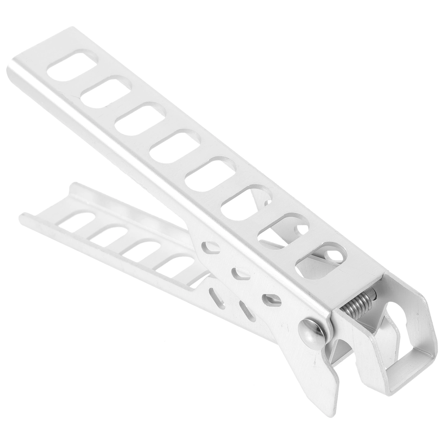 Hot Plate Gripper Aluminum alloy Pan Clip Anti Hot Pan Clamp Kitchen Gadgets (Silver)
