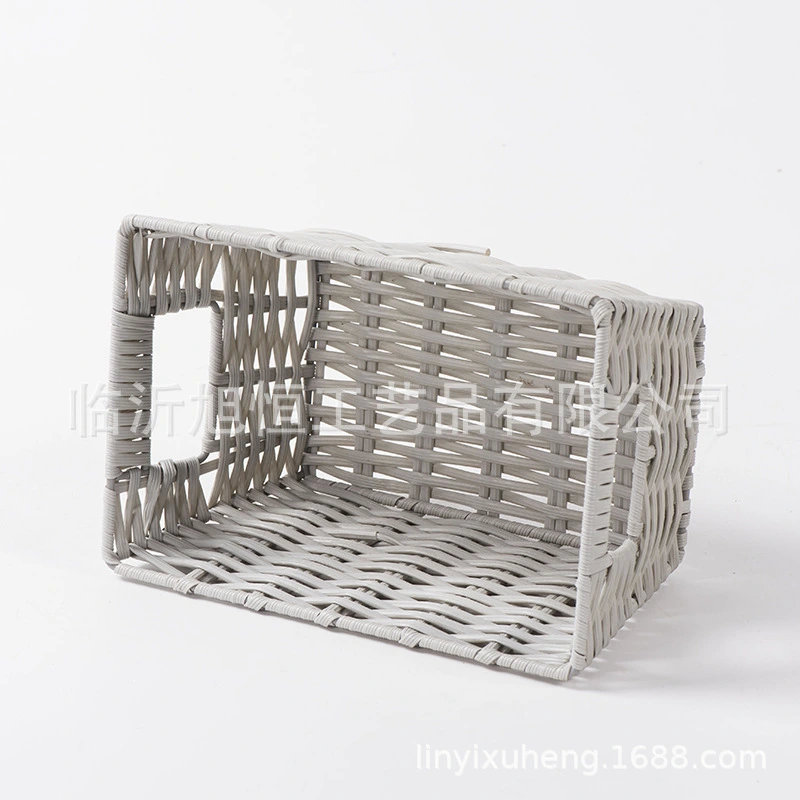 Woven Basket Organizer Decorative Storage Basket For Organizing Shelf Table