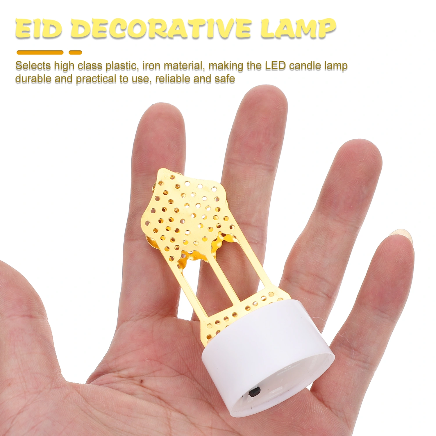 Eid Festival LED Candle Lamp Decorative Ramadan Festival Lamp Muslin Gift