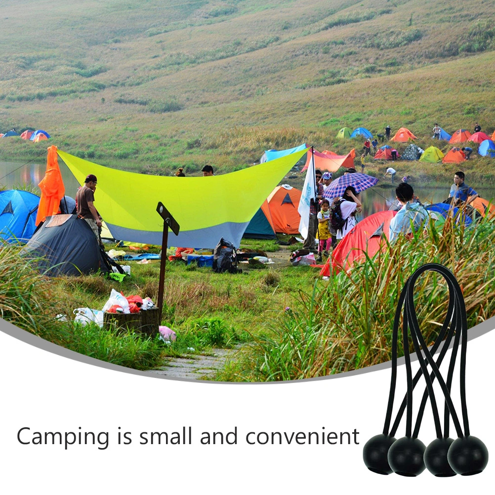 10pcs Ball Bungee Cords Heavy Duty Tie Down Cords for Camping Tarp Tent Canopy