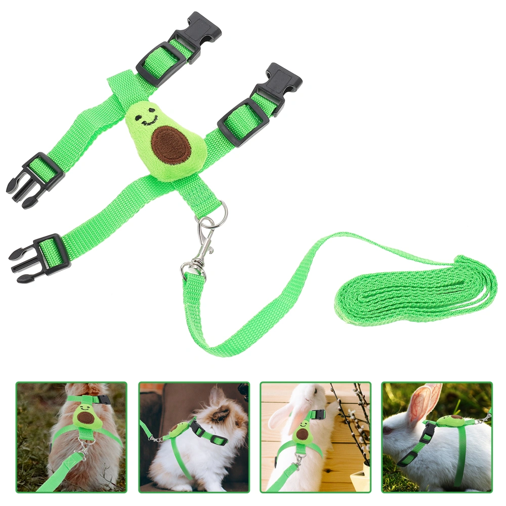 1 Set Small Pet Harness Decorative Bunny Harness Summer Rabbit Leash Harness