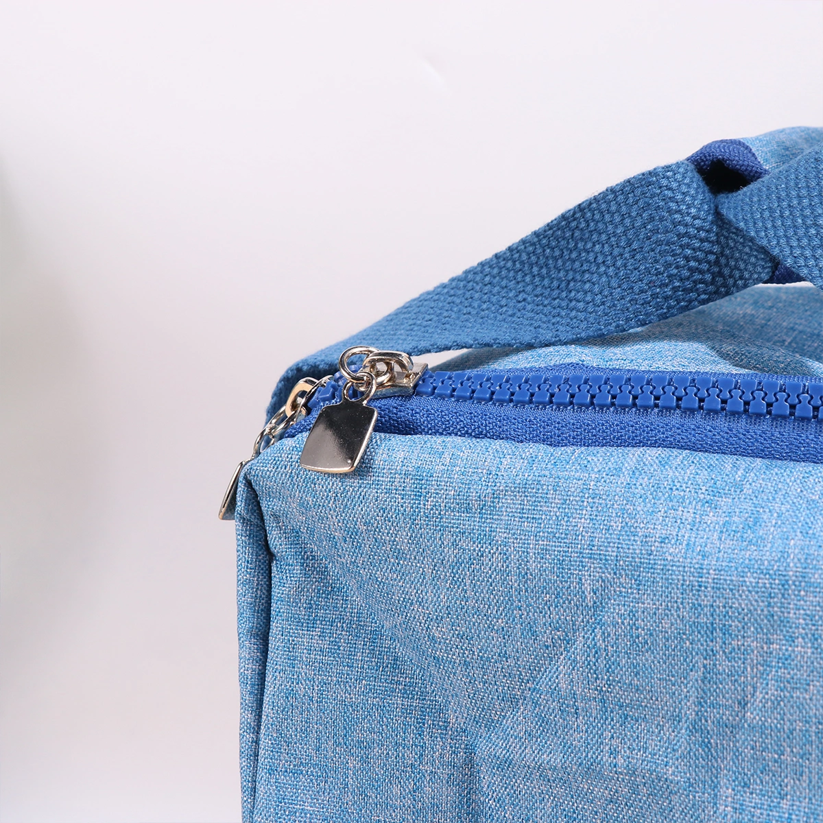 Reusable Lunch Tote Bag Oxford Cloth Waterproof Insulated Lunch Bag Lunch Box Tote Bag Handbag Cooler Bag for Adults Kids (Light Blue)