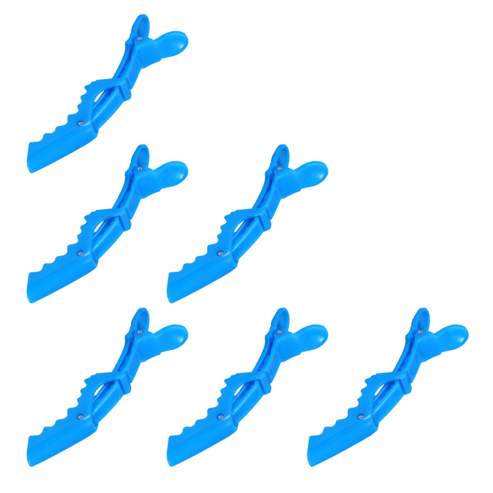 6 Pcs Hair Clips Professional Sectioning Clips Salon Alligator Haircut Accessories Hairgrips for Women Girls (Blue)