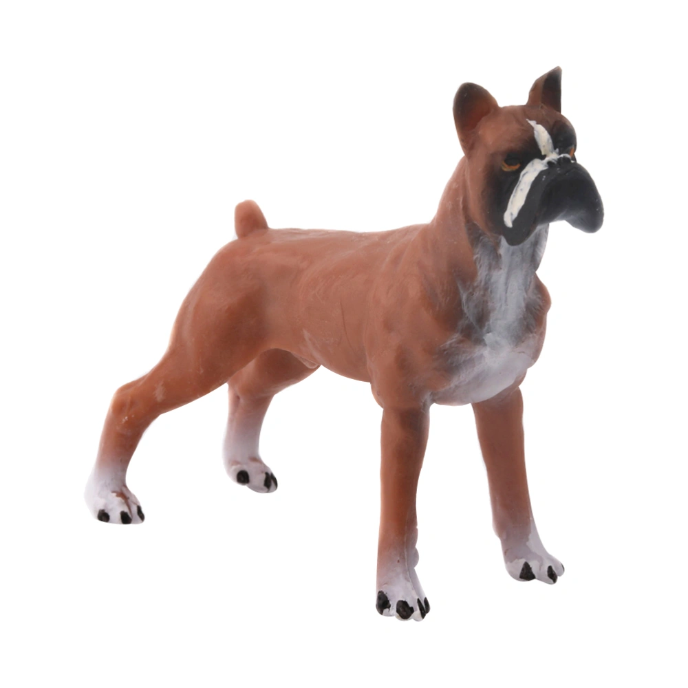 1pc High Simulated Dog Model Plastic Solid Static Dog Craft Animal Model Desktop Decoration