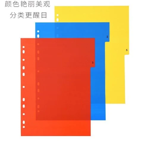 15pcs Binder Dividers Index Tabs Multicolor Notebook Planner Tab Dividers Write Erase Tabs