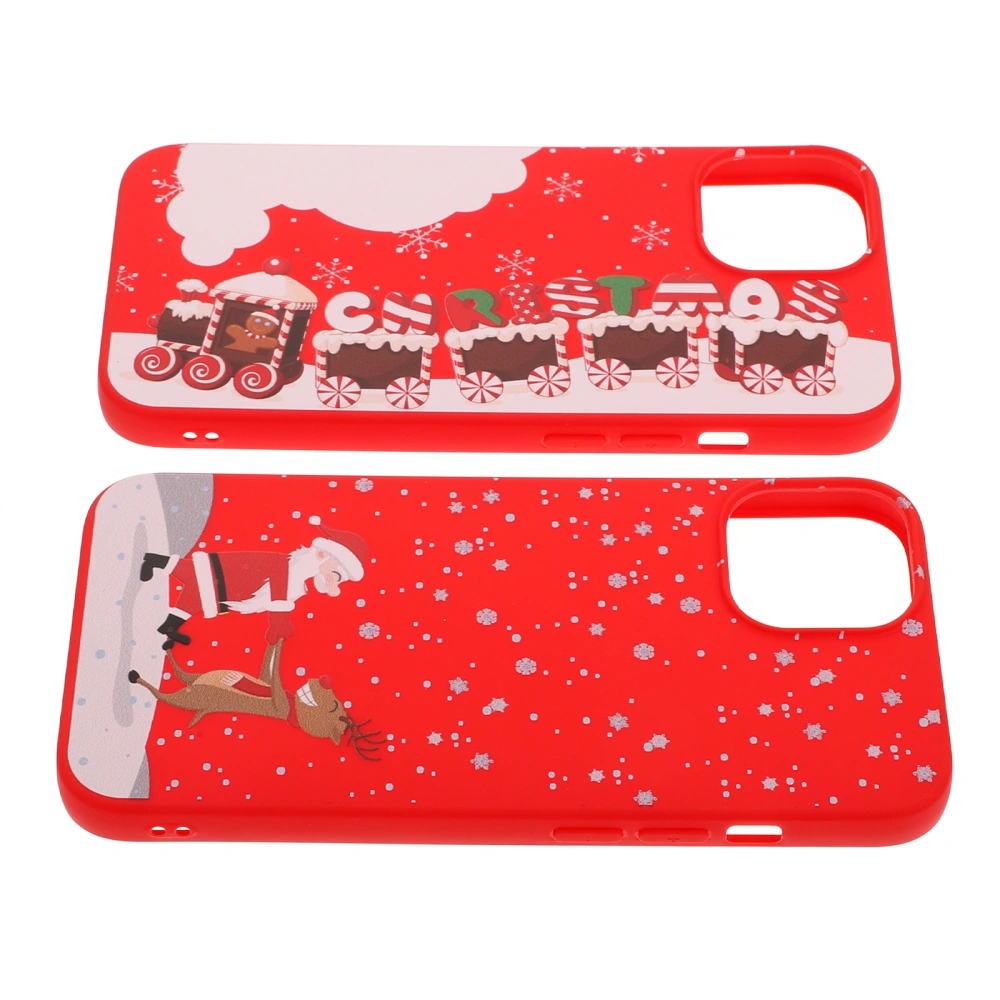 2Pcs Xmas Themed Phone Cover Decorative Phone Case Compatible for iPhone13