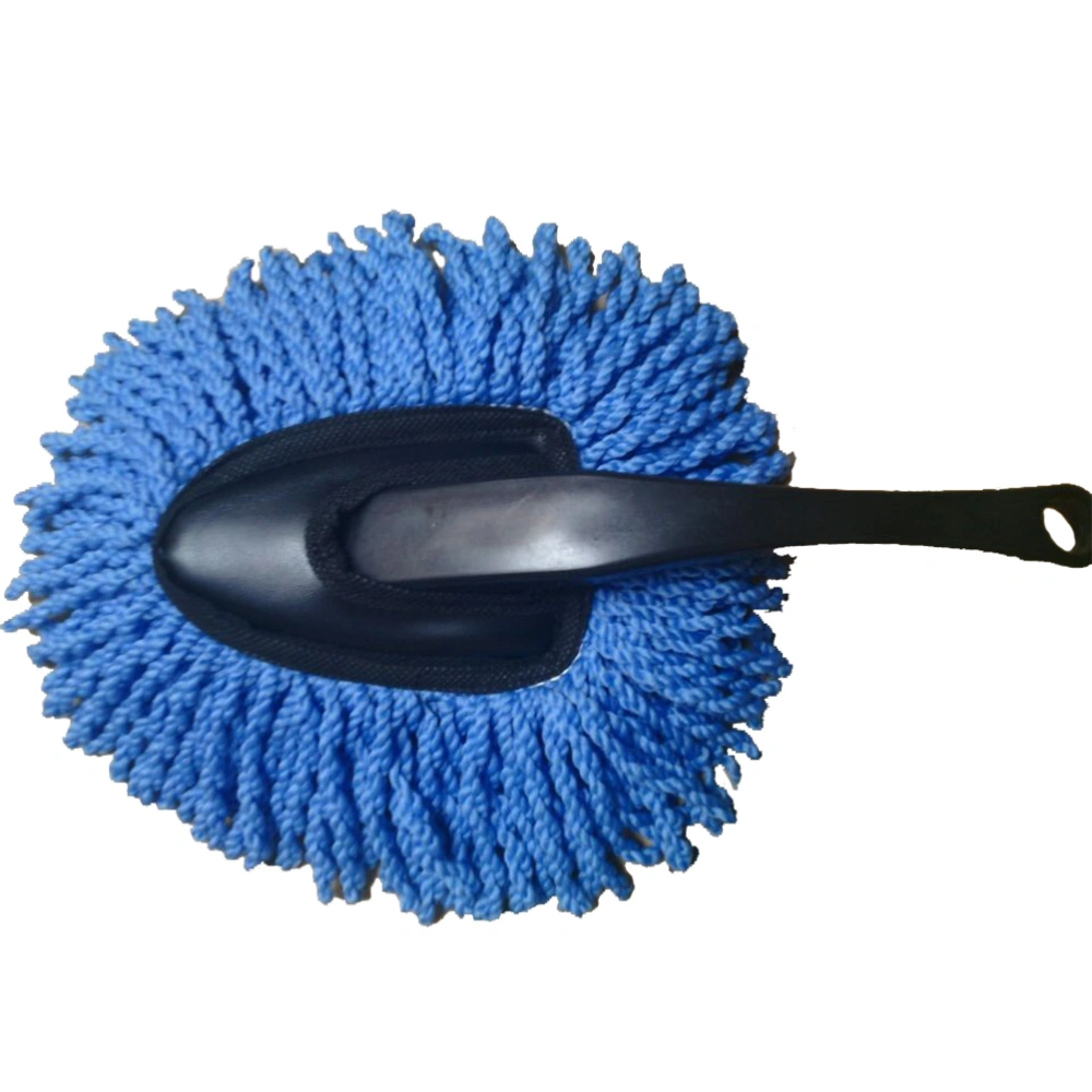 Detachable Mini Car Cleaning Supplies Microfiber Duster Interior Cleaner to Trap Dust and Pollen for Car Bike or Home Use (Blue)