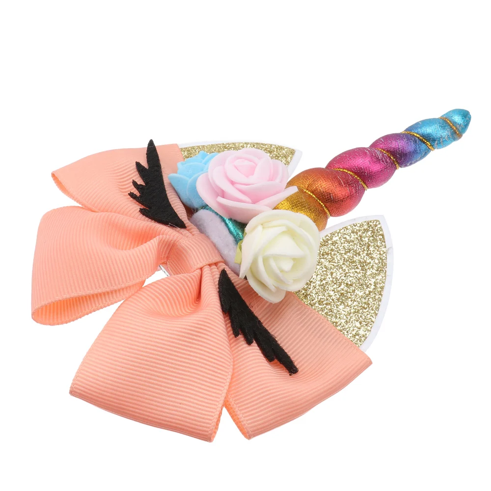 Hairpin Lovely Creative Unicorn Pattern Pin Party Hair Pin Hair Accessories Hairpin for Children Girls (Multicolor)