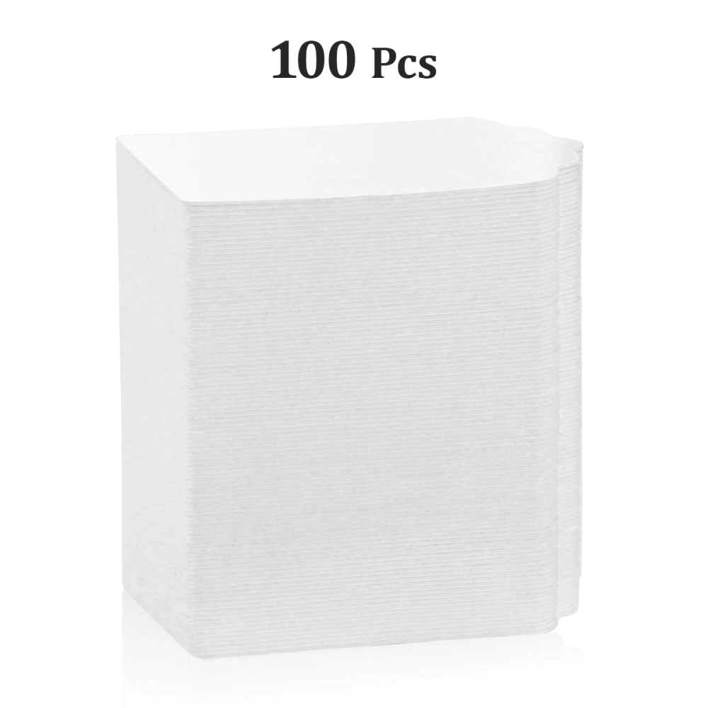 Vosarea 100 Pcs Kraft Paper Hanging Tags Blank Paper Cards Package Tags DIY Price Label Tags (White)