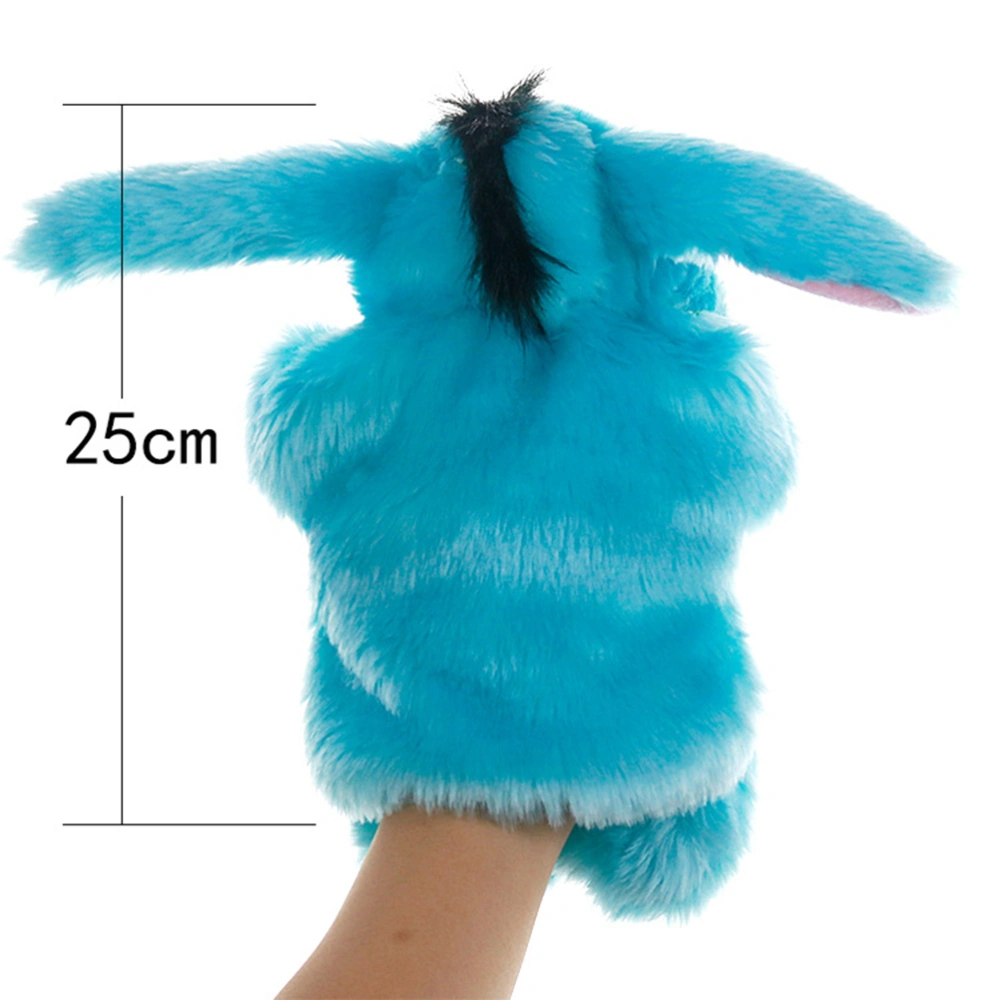 1PC Plush Hand Puppet Toy Cartoon Donkey Plush Finger Doll Toy for Kids Children (Random Color)