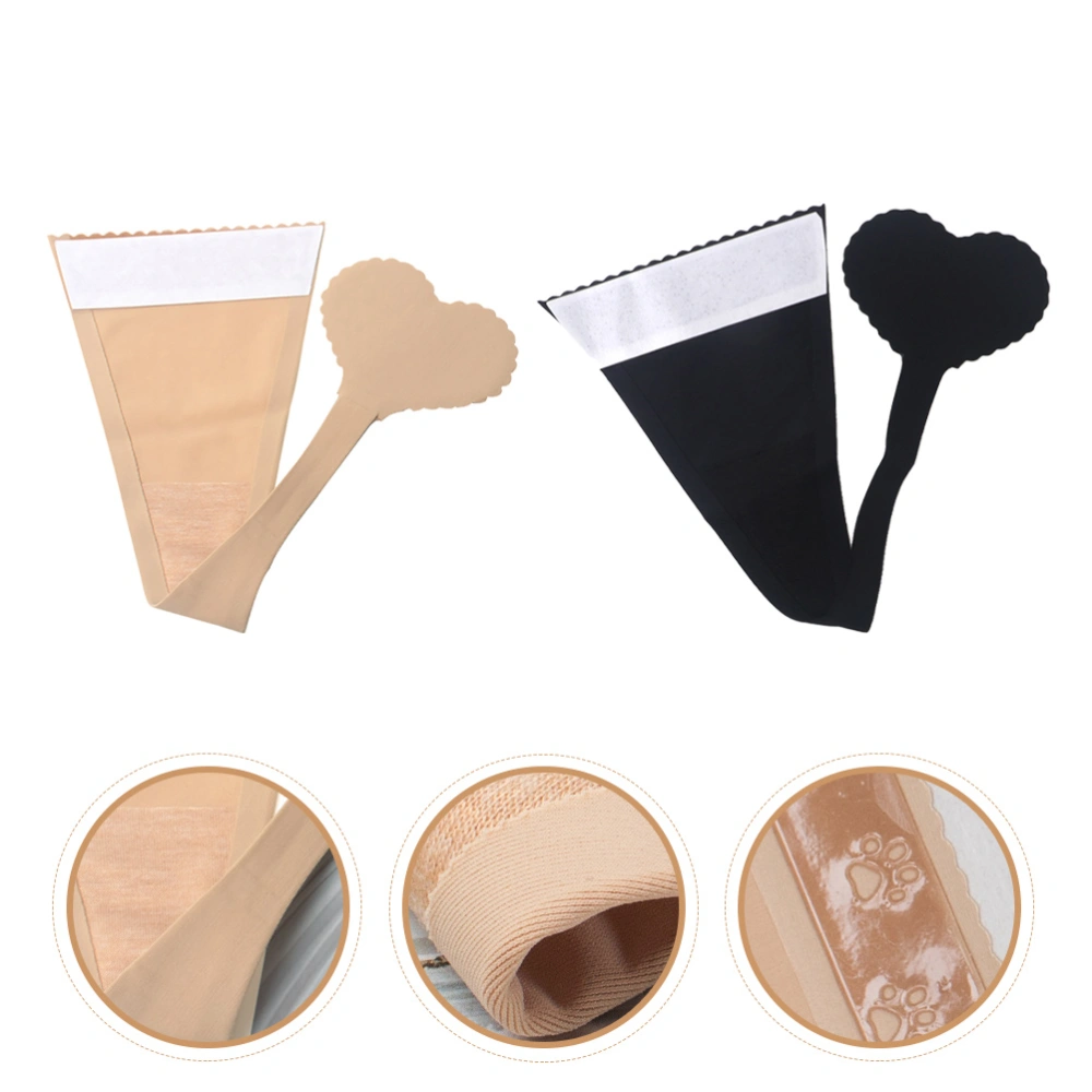 2pcs Nude Thongs Invisible Thongs Sticker Thong Panties Women Underwear