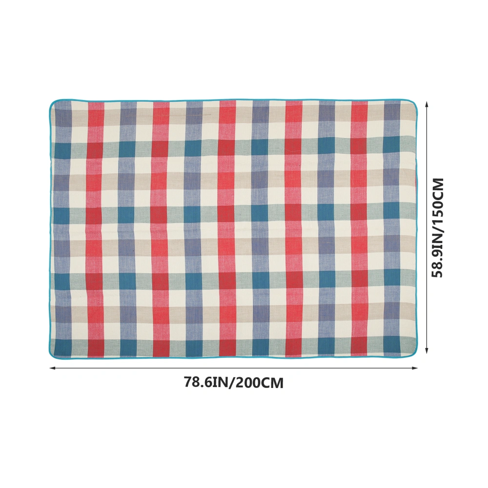 Picnic Cushion Portable Picnic Mat Outdoor Picnic Blanket with PU Strap Camping Picnic Mat