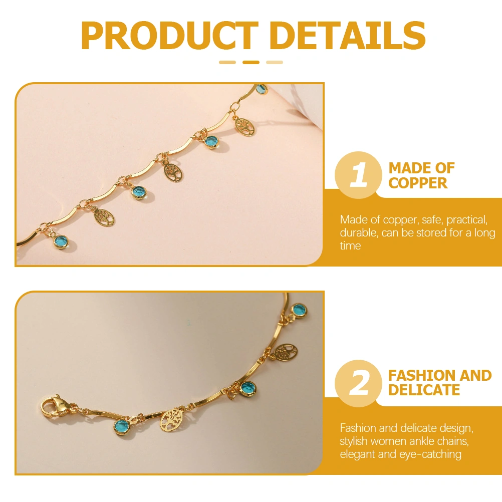 Women Anklet Delicate Ankle Chain Ankle Bracelets Foot Chain Ankle Jewelry Decor