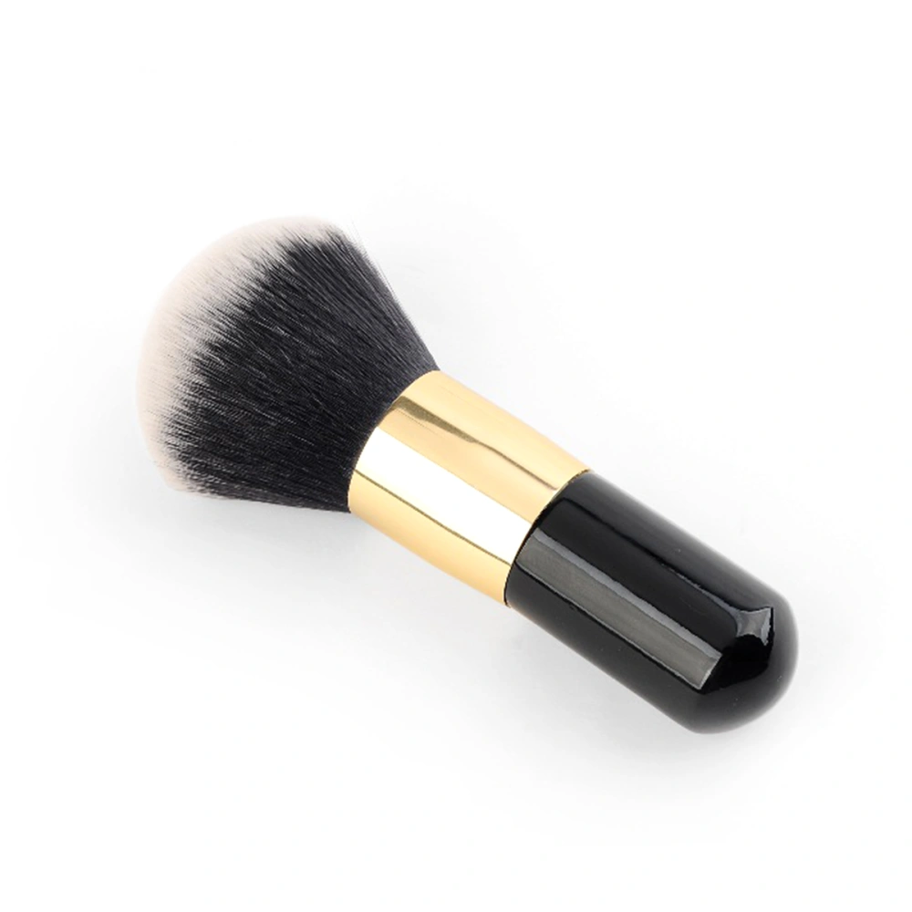 Flat Liquid Foundation Brush Face Blush Kabuki Makeup Brushes Cosmeic Powder BB Cream Make up Brushes Beauty Tools (Gold & Black)