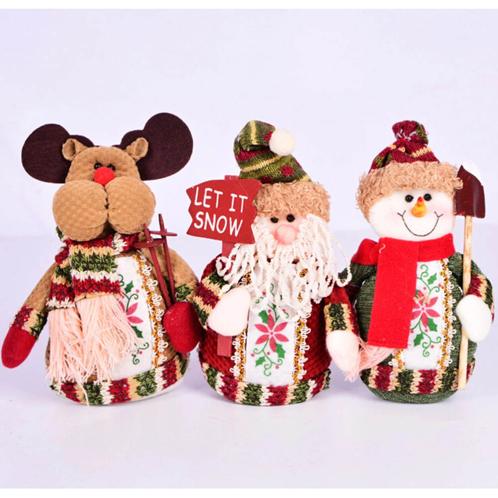 Christmas Xmas Standing Decor Santa Claus Table Tree Ornaments